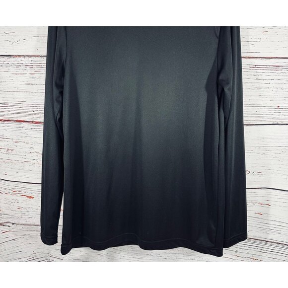 Hanes Sport Cool Dri Performance Black Long-Sleeve T-Shirt Size Large UPF 40 - Picture 5 of 8